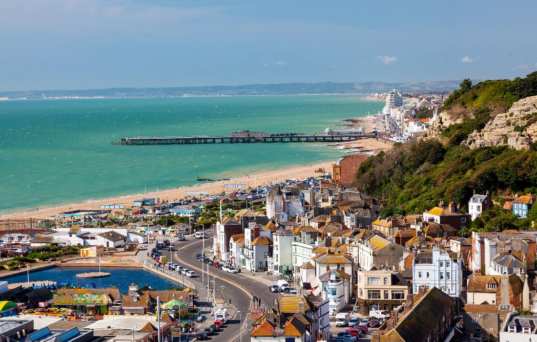 Seaside view in East Sussex